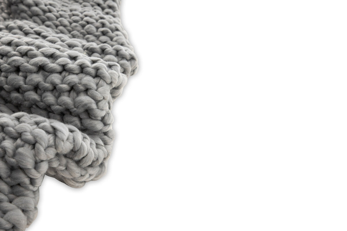 Kate Throw in Hellgrau präsentiert im Onlineshop von KAQTU Design AG. Wolldecke ist von Venture Home