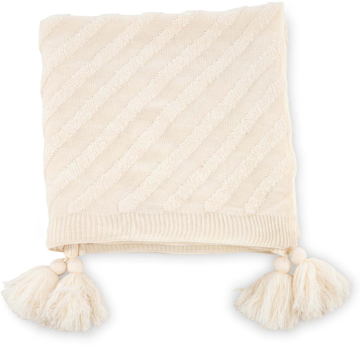 Katlyn Throw in Cremefarben präsentiert im Onlineshop von KAQTU Design AG. Wolldecke ist von Venture Home