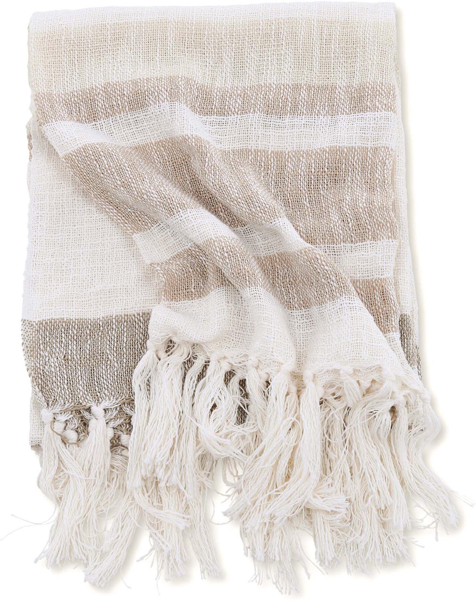 Sandy Throw: Elegante Kuscheldecke für stilvolle Entspannung.