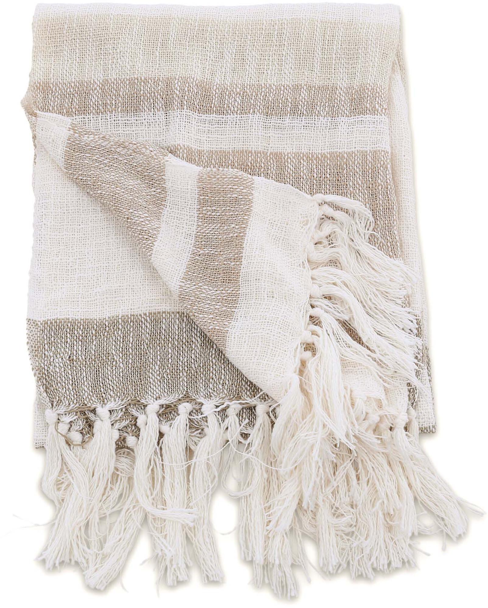 Sandy Throw: Weiche Decke für moderne Wohnkultur und Komfort.