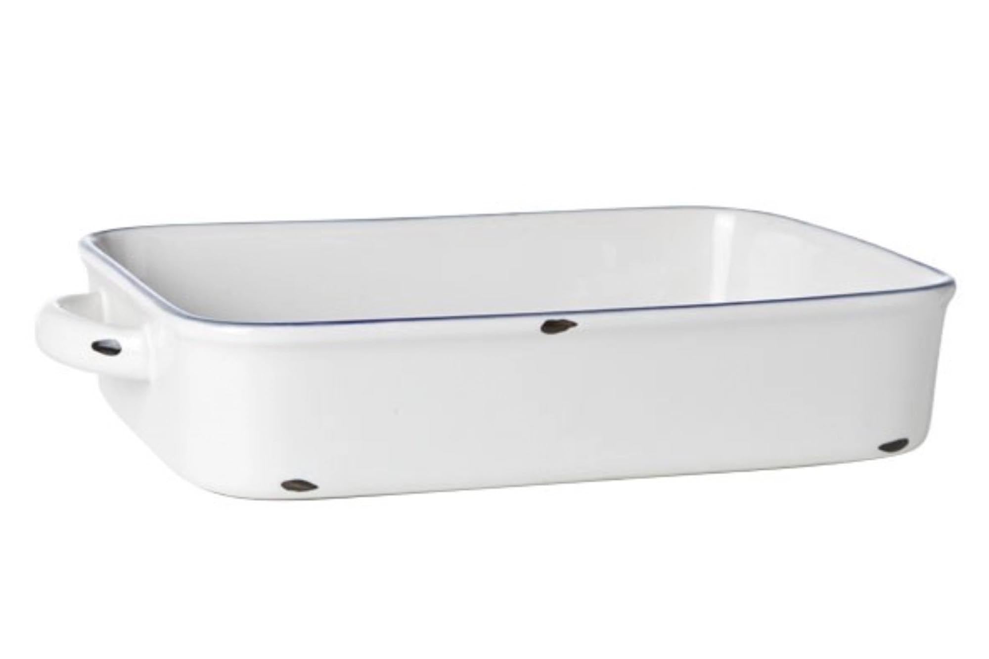 Elegante Steinzeug-Auflaufform 33x21.5x6 cm, ideal für Aufläufe & Gratins. Perfekte Wärmeverteilung, spülmaschinenfest.