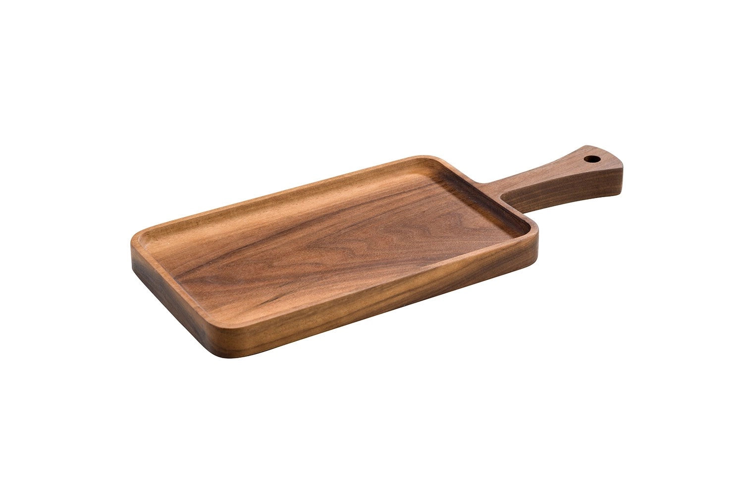 Elegantes Akazienholz-Tablett, 36x15x2 cm, ideal zum Servieren von Speisen oder als dekoratives Element in Ihrer Küche – von Cosy & Trendy.