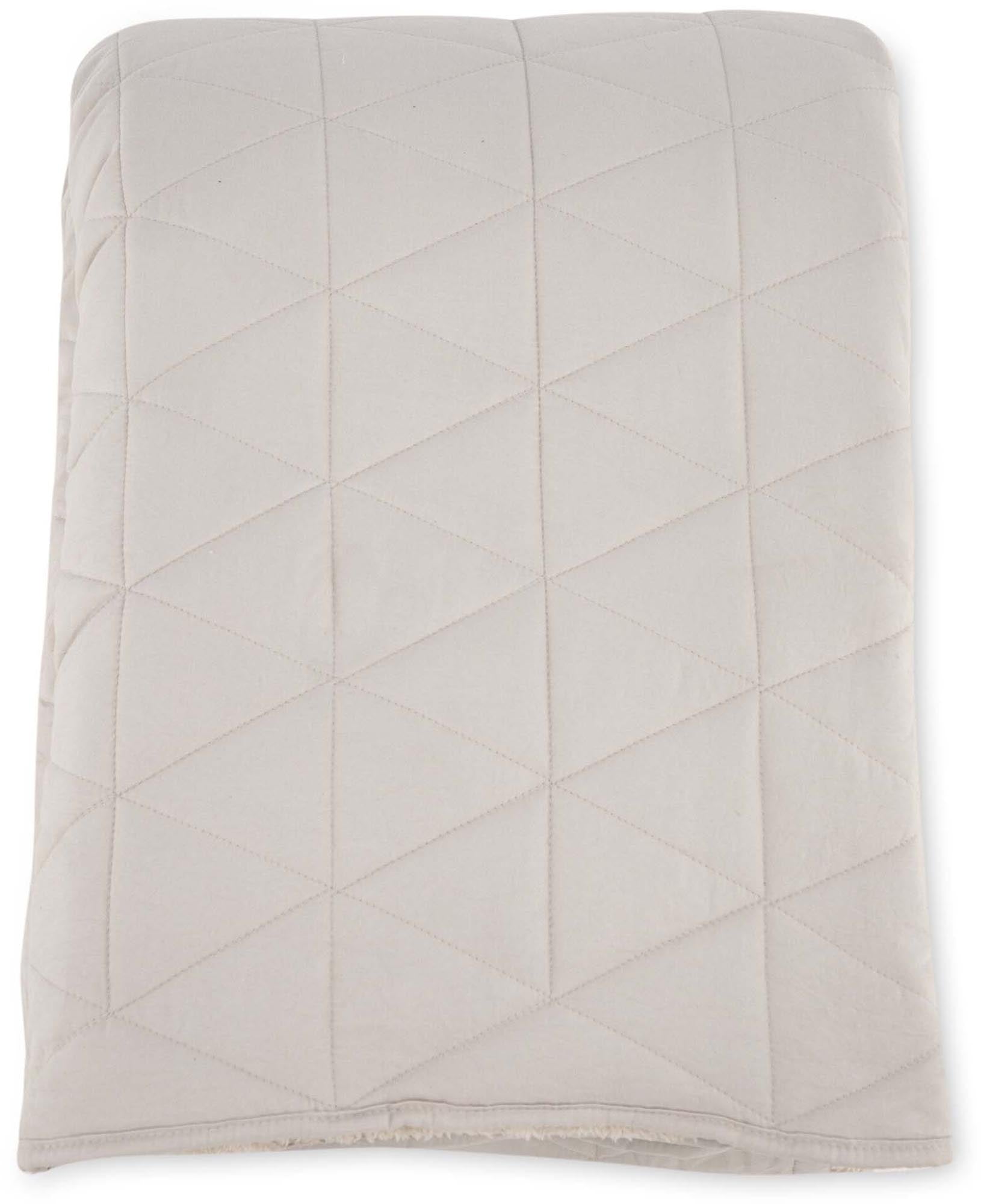 Die Nilla Tagesdecke von Venture Home: stilvoller Bettüberwurf aus langlebigem Polyester, doppelseitig mit Steppstoff und Sherpa.