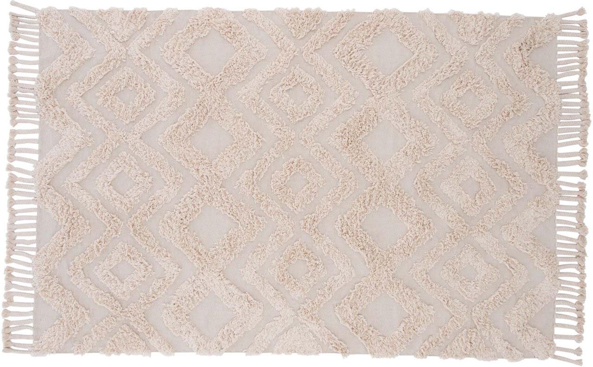 Hilma Teppich in Beige präsentiert im Onlineshop von KAQTU Design AG. Teppich ist von Venture Home