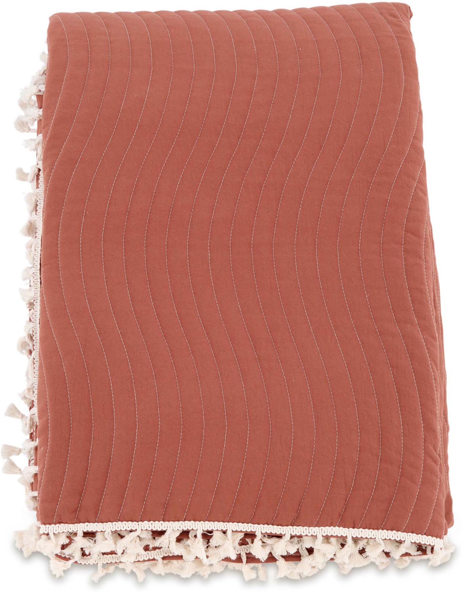 Lias Tagesdecke in Rostiges Rot präsentiert im Onlineshop von KAQTU Design AG. Bettüberwurf ist von Venture Home