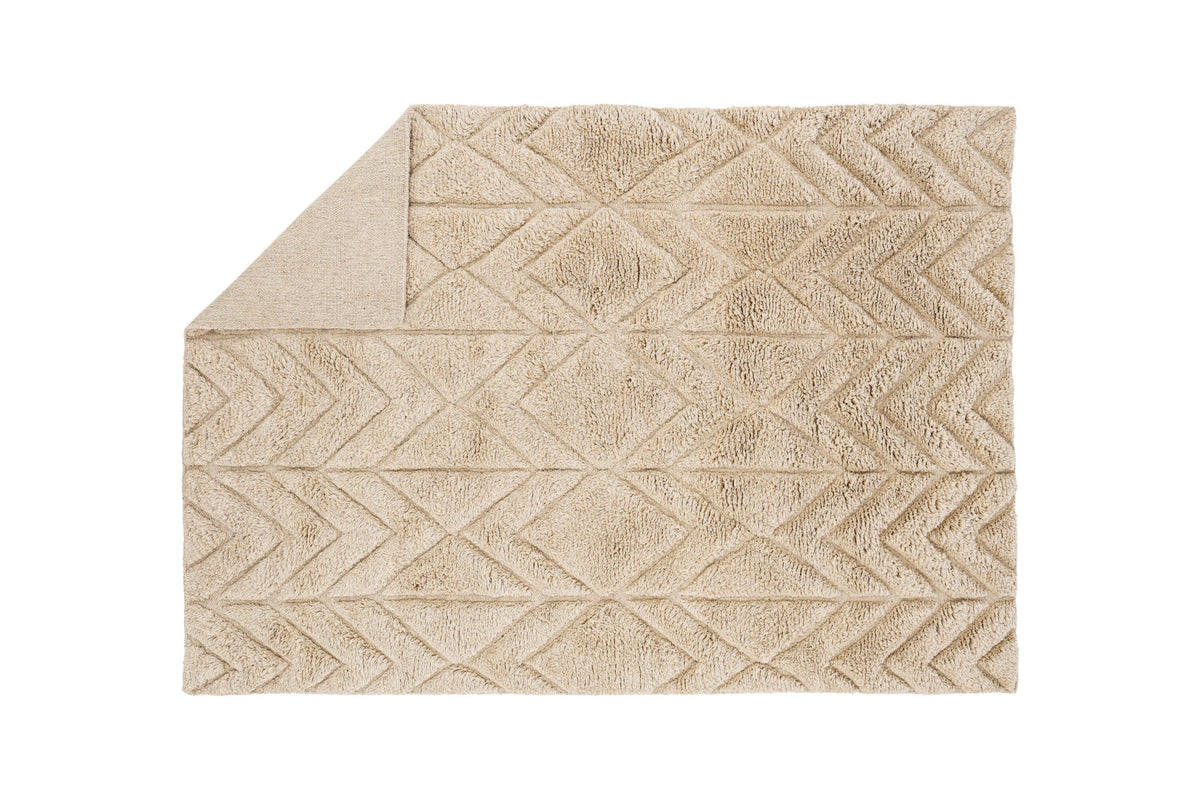Zoe Teppich in Beige präsentiert im Onlineshop von KAQTU Design AG. Teppich ist von Vind