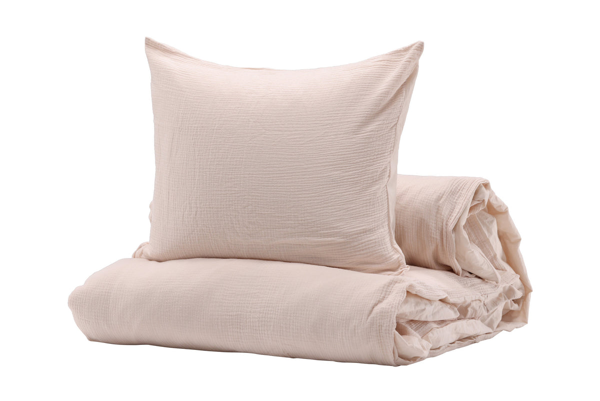 Mila Bettgarnitur Kombo in Hell-Pink präsentiert im Onlineshop von KAQTU Design AG. Bettwäsche ist von Venture Home