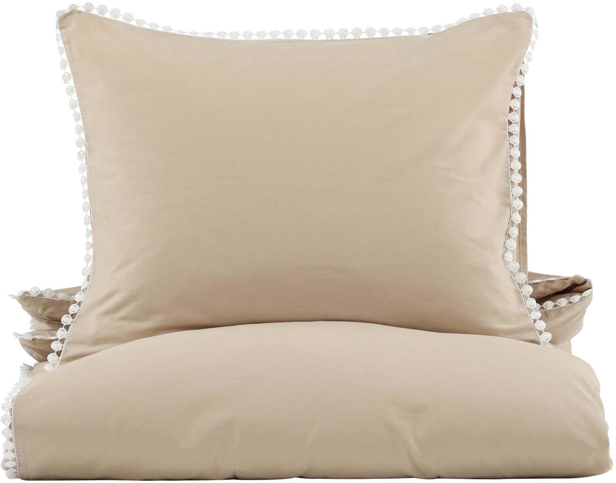 Livia Bettgarnitur in Beige präsentiert im Onlineshop von KAQTU Design AG. Bettwäsche ist von Venture Home