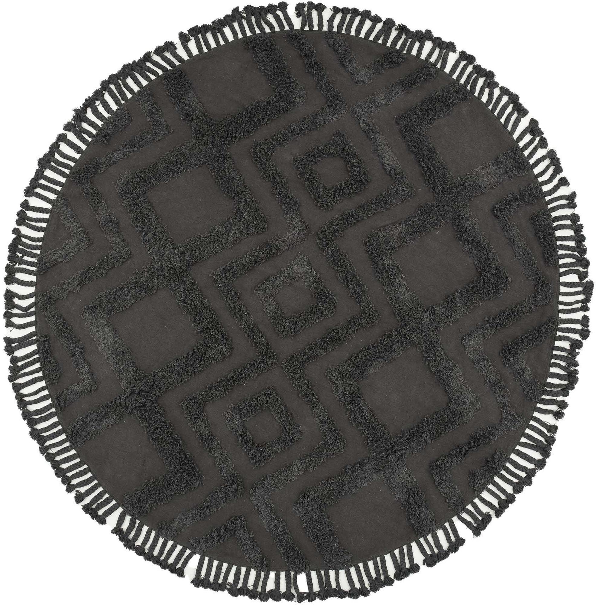 Hilma Teppich in Dunkelgrau präsentiert im Onlineshop von KAQTU Design AG. Teppich ist von Venture Home