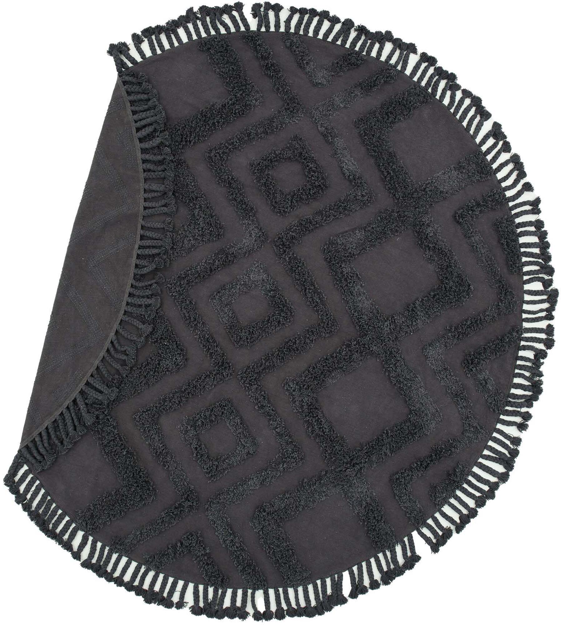 Hilma Teppich in Dunkelgrau präsentiert im Onlineshop von KAQTU Design AG. Teppich ist von Venture Home