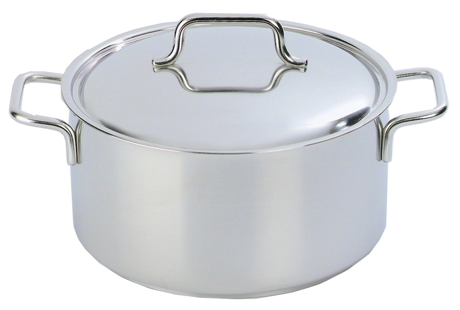 Apollo Kochtopf mit Deckel D16cm 1.5lt H8cm in Silber präsentiert im Onlineshop von KAQTU Design AG. Topf ist von Demeyere