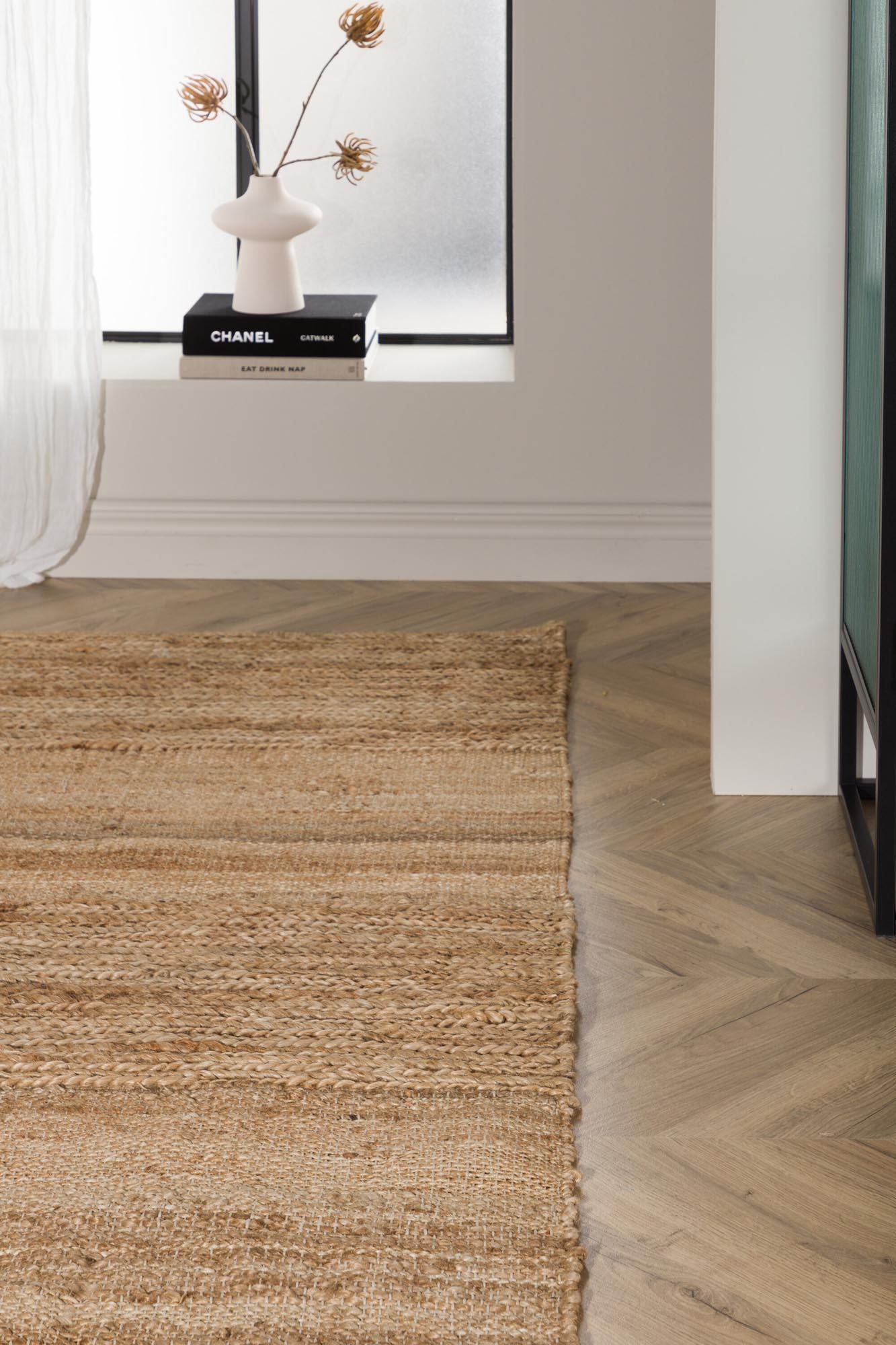 Hannes Teppich in Natur präsentiert im Onlineshop von KAQTU Design AG. Teppich ist von Venture Home