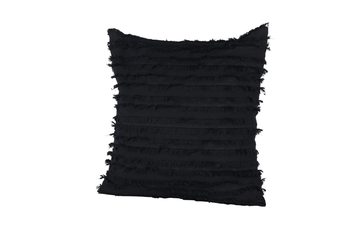 Edith Kissenbezug in Schwarz präsentiert im Onlineshop von KAQTU Design AG. Deko Kissenbezug ist von Venture Home