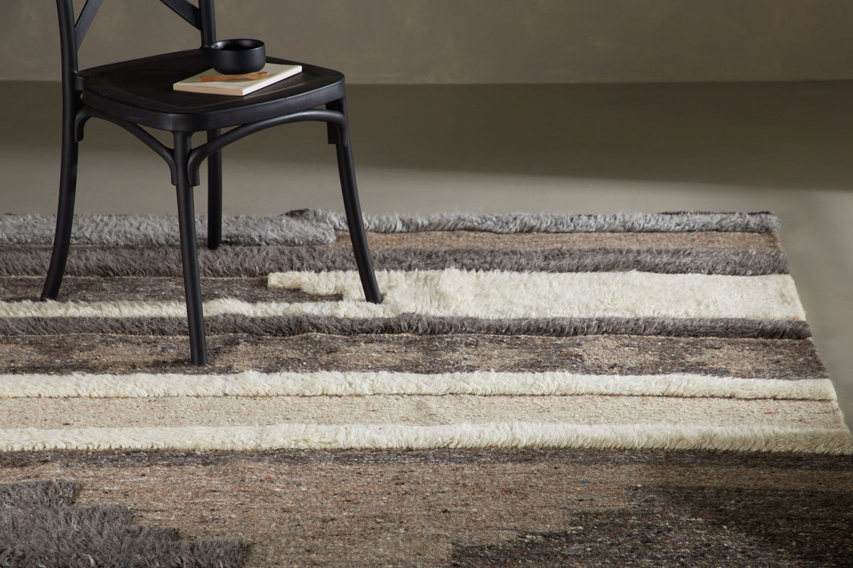 Vincent Teppich in Weiss präsentiert im Onlineshop von KAQTU Design AG. Teppich ist von Venture Home
