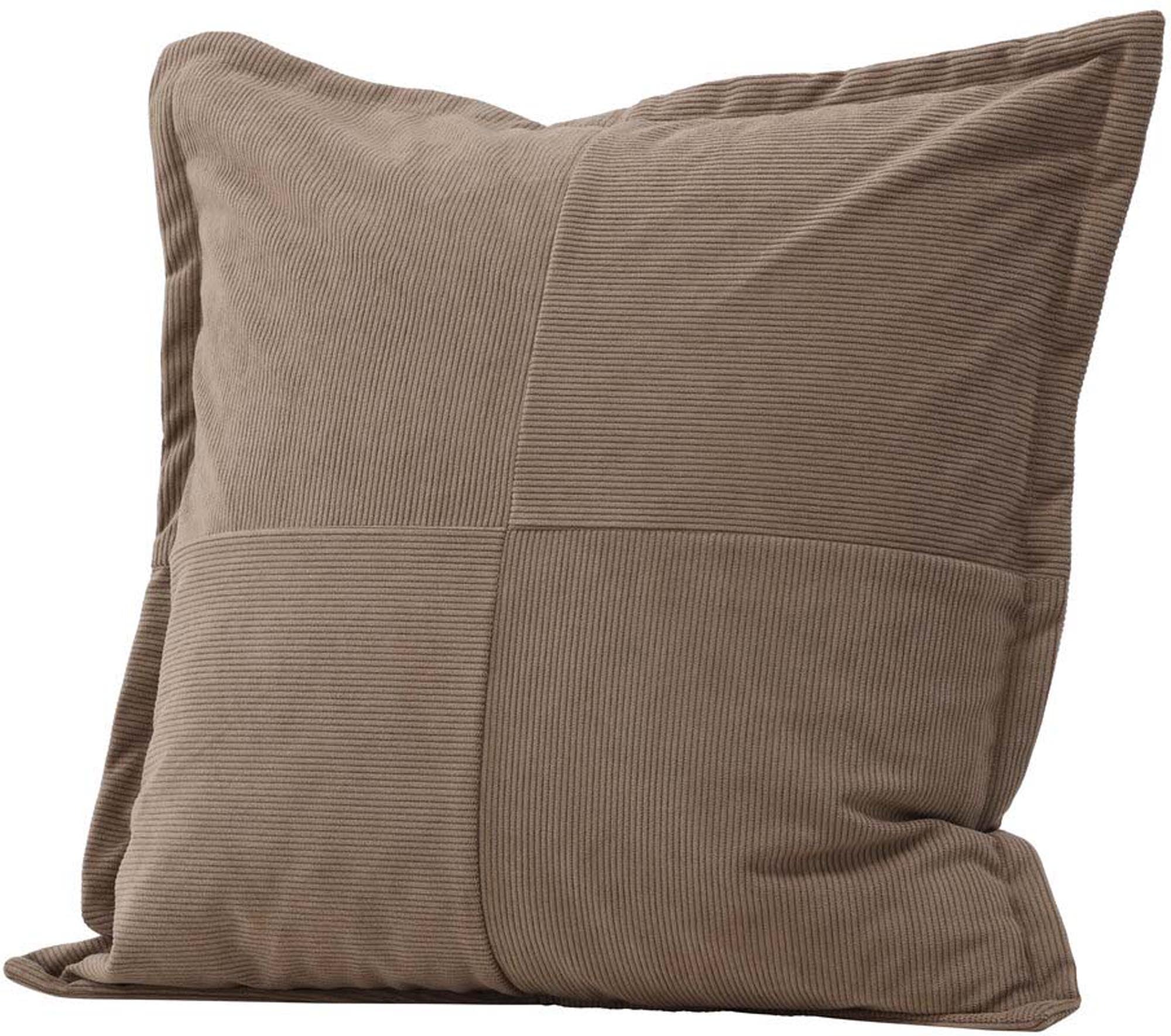 Lykke Kissenbezug: Beiger Samt, pflegeleicht, harmonisch, vielseitig, für elegantes Wohnambiente.