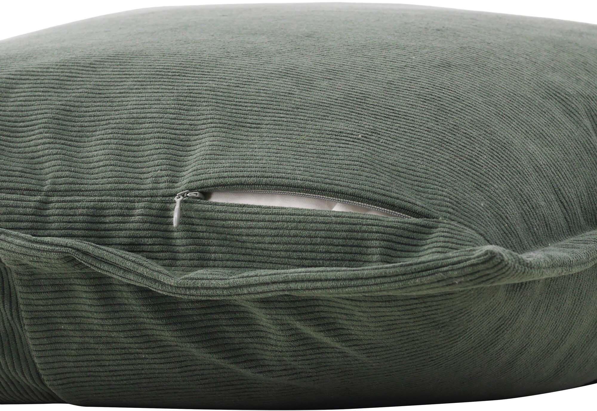 Lykke Kissenbezug: Eleganter Samt in Beige, langlebig und pflegeleicht, für stilvolle Akzente im Wohn- und Schlafzimmer.