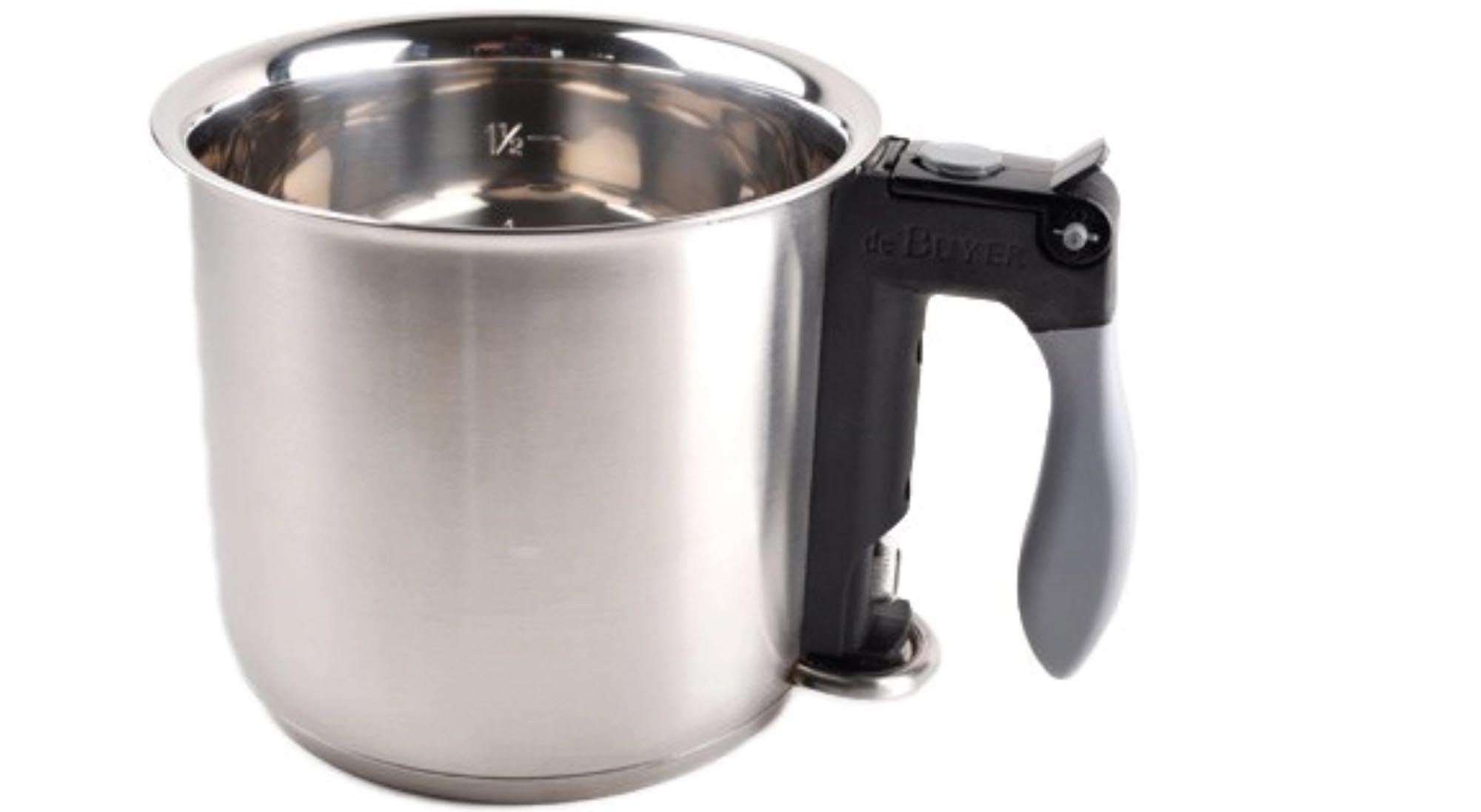 Doppelwandige Bain-Marie von de Buyer: 16cm, 1.5L, Edelstahl, gleichmässige Wärme, ergonomischer Griff, spülmaschinenfest.