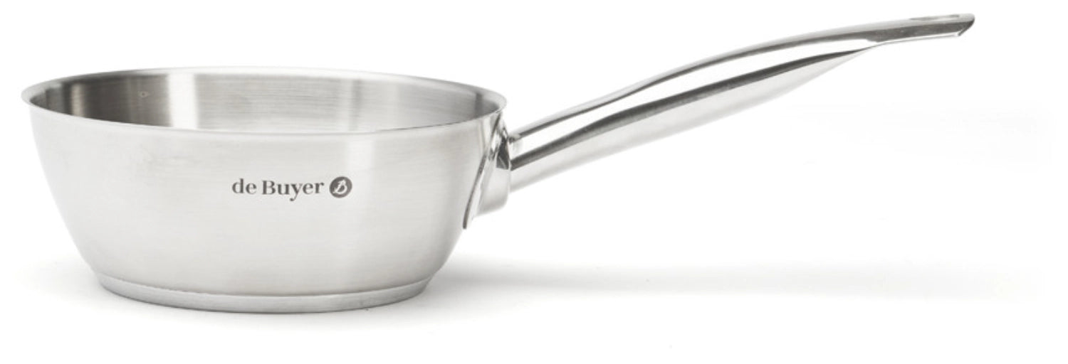 Prim'Appety Sauteuse konisch D16cm Induktion in Silber präsentiert im Onlineshop von KAQTU Design AG. Topf ist von de Buyer