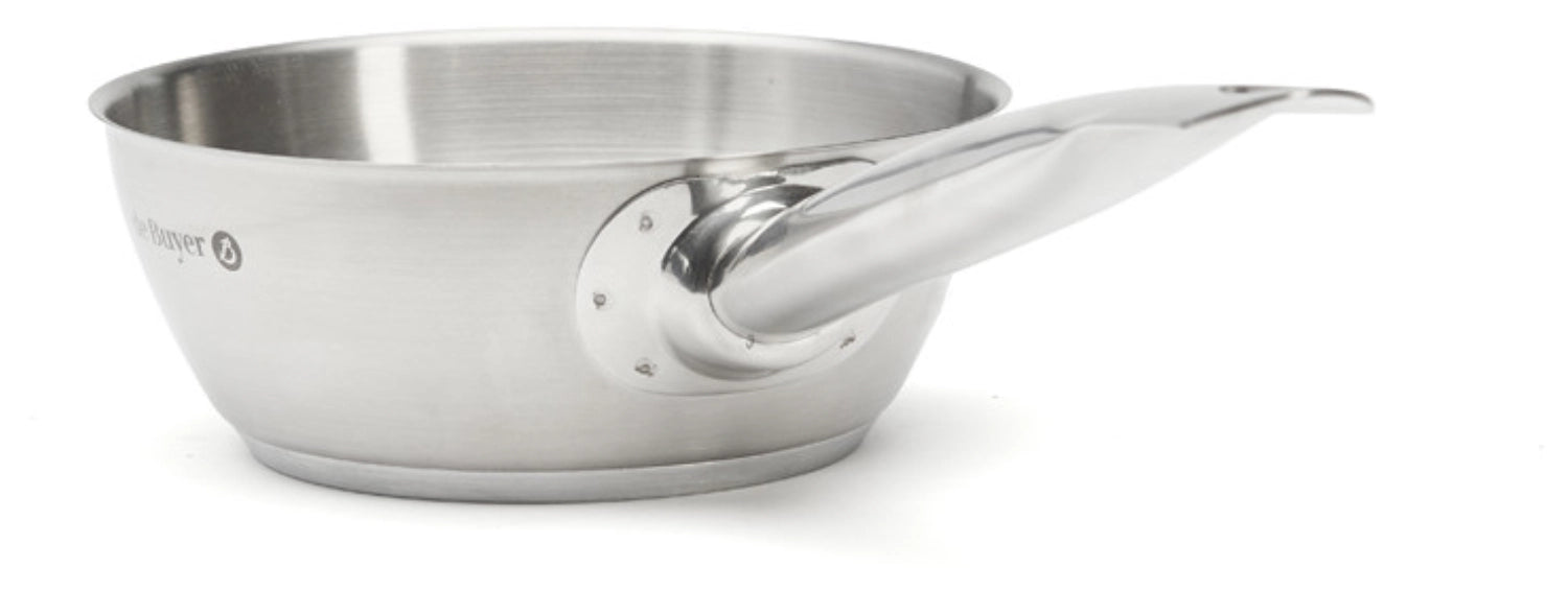 Prim'Appety Sauteuse konisch D16cm Induktion in Silber präsentiert im Onlineshop von KAQTU Design AG. Topf ist von de Buyer