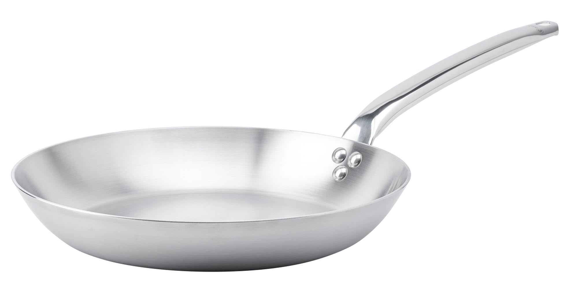 Entdecken Sie die Bratpfanne ALCHIMY 32 CM von de Buyer: Hochwertiger Edelstahl, Antihaftbeschichtung, ideal für Fleisch, Fisch und Gemüse.