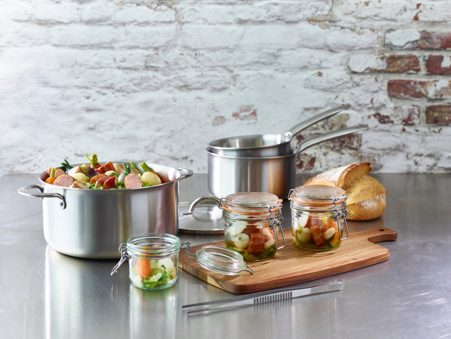 Pot frits sans alchimy de couvercle 24 cm