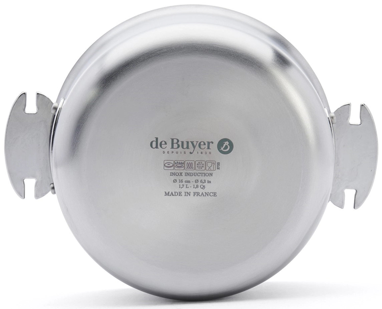 Alchimie Loqy Kass. et. Pot à saucisses Mersch. Acier inoxydable. D18cm