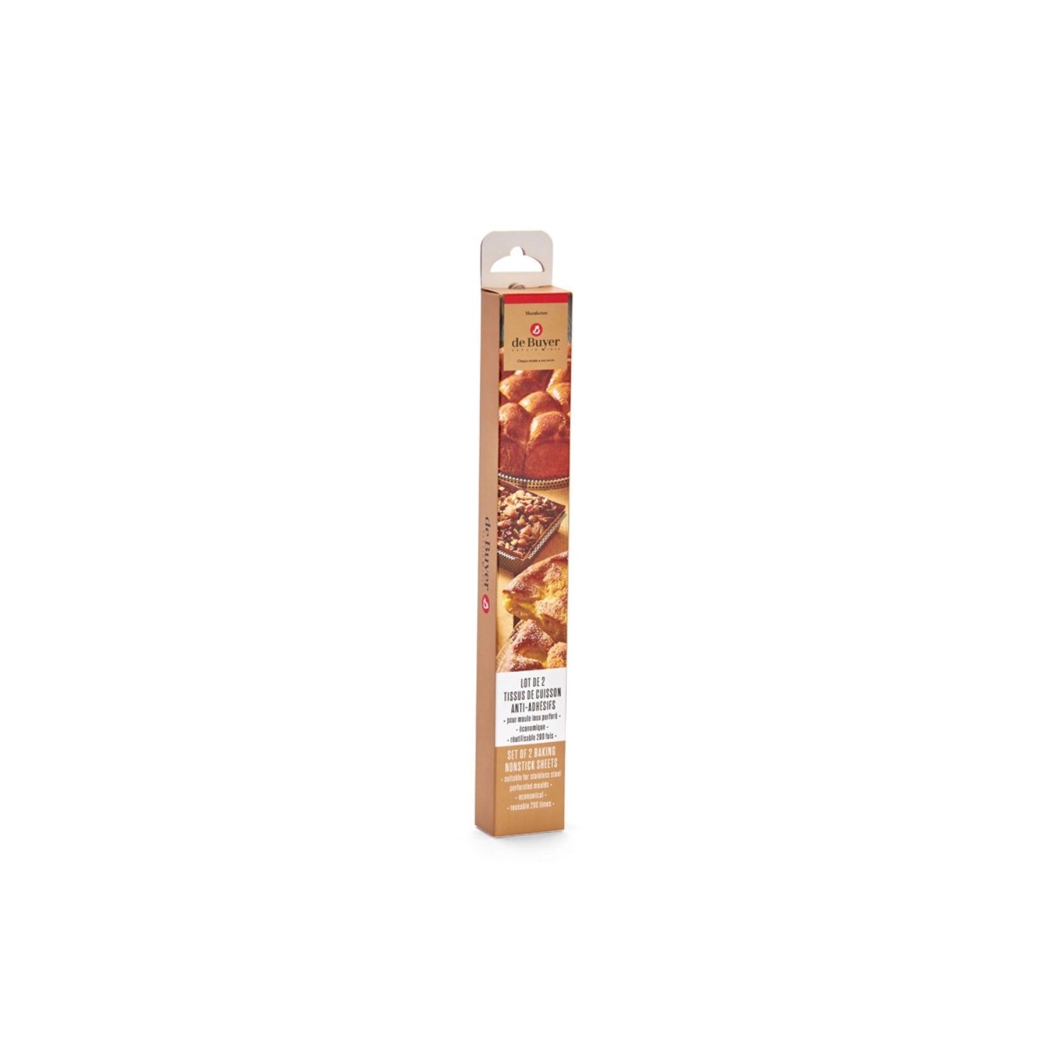 Hochwertige Backtrennfolie X2 für 15 cm Kuchen von de Buyer, sorgt für perfekte Ergebnisse ohne Ankleben, ideal für kreative Backprojekte.