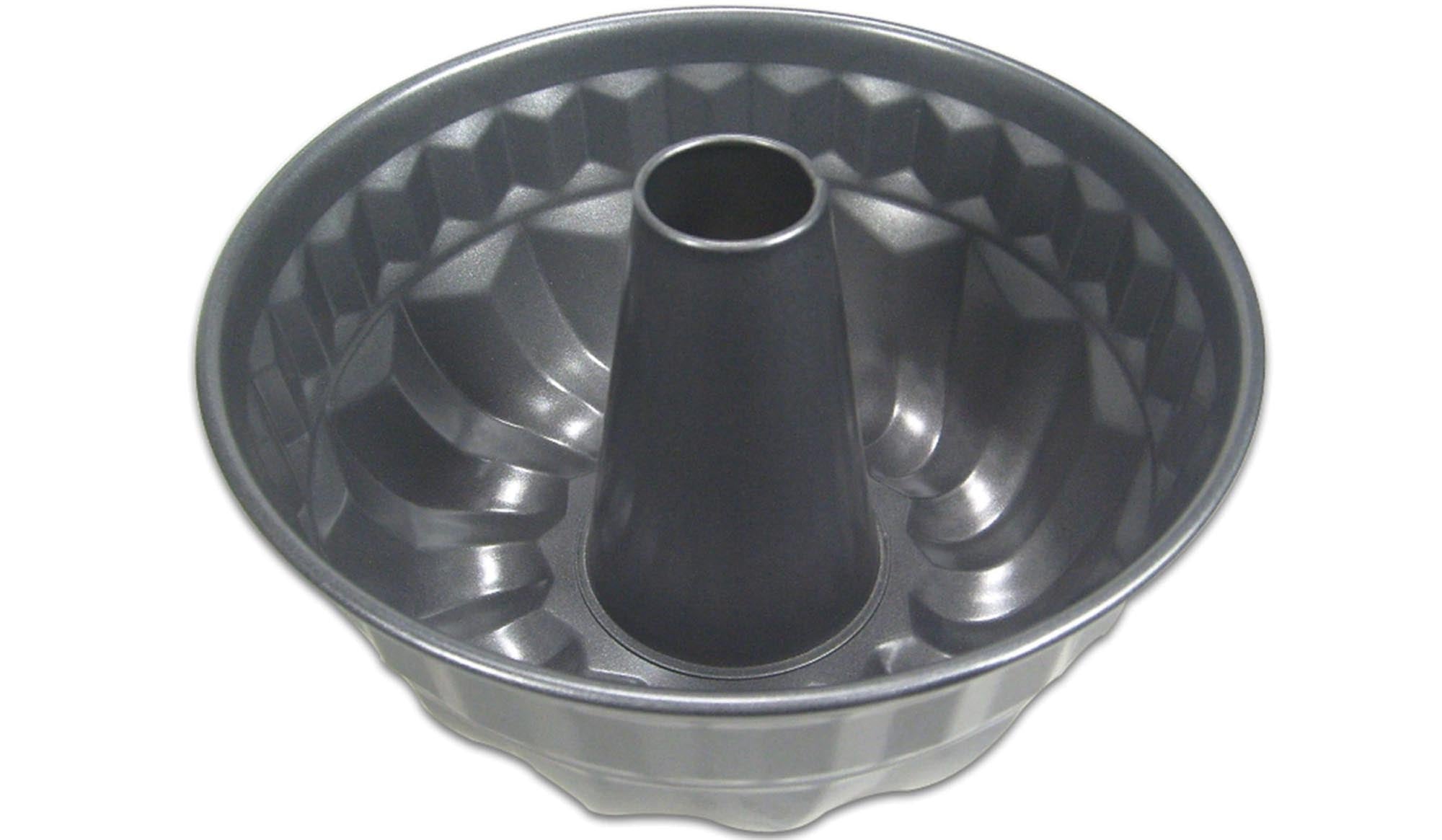 Robuste Gugelhupfform Ø 22cm von de Buyer: Stahl, Antihaft, spülmaschinenfest. Perfekt für Kuchen & Torten, ideal für kleine Familien.