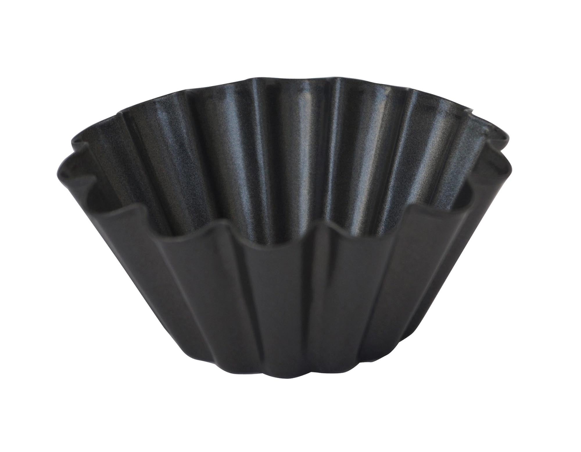 Mini Brioche Ø 10cm von de Buyer: Hochwertiger Stahl, perfekte Wärmeleitung, Antihaftbeschichtung, ideal für süsse und herzhafte Kreationen.