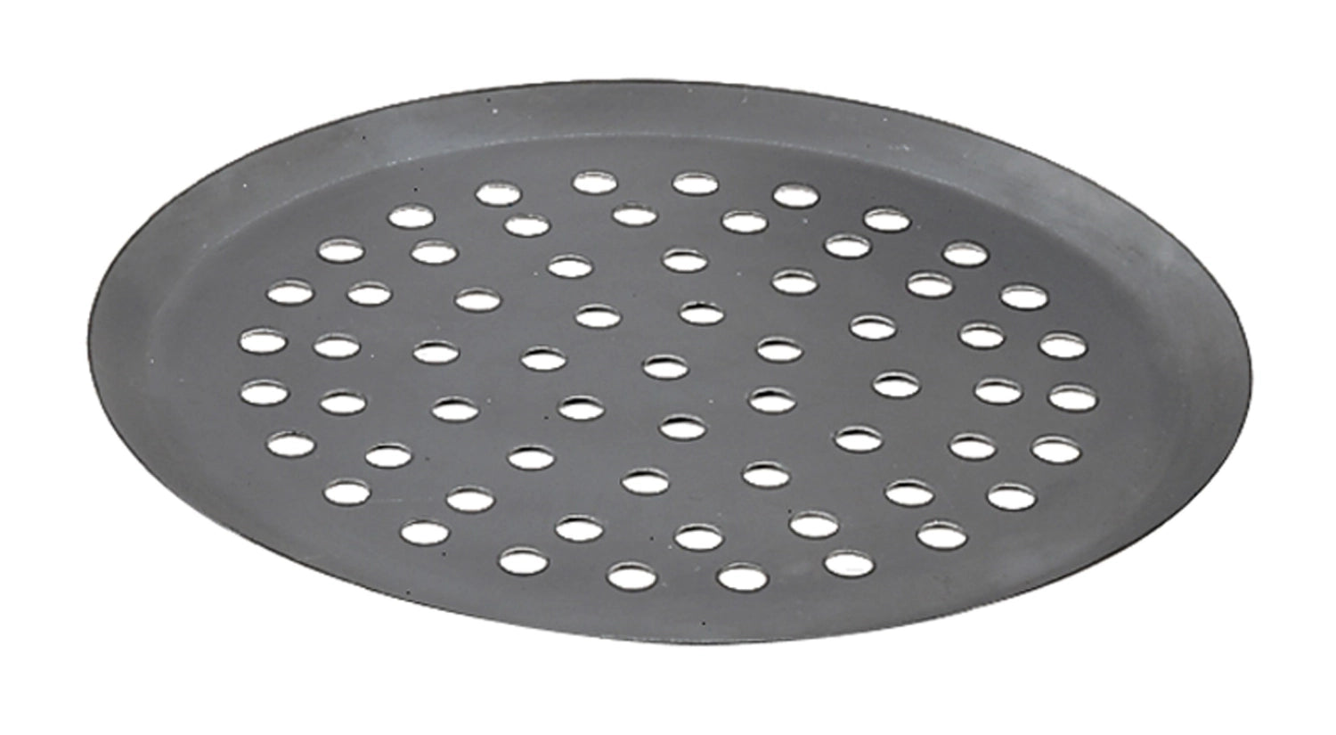 Pizzablech rund, gelocht Ø 24cm Blaustahl