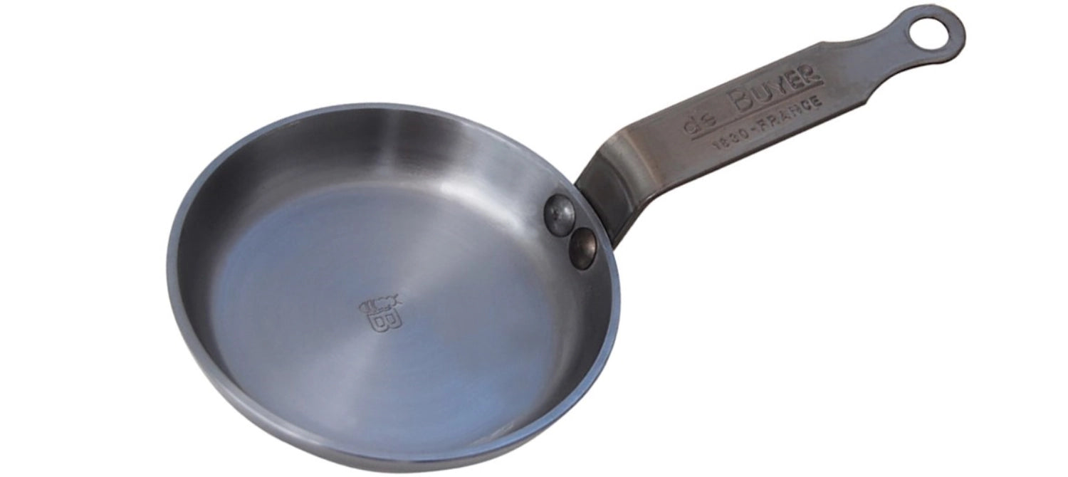 Elemento m minerale blinis di ferro padelle Ø 12 cm, induzione