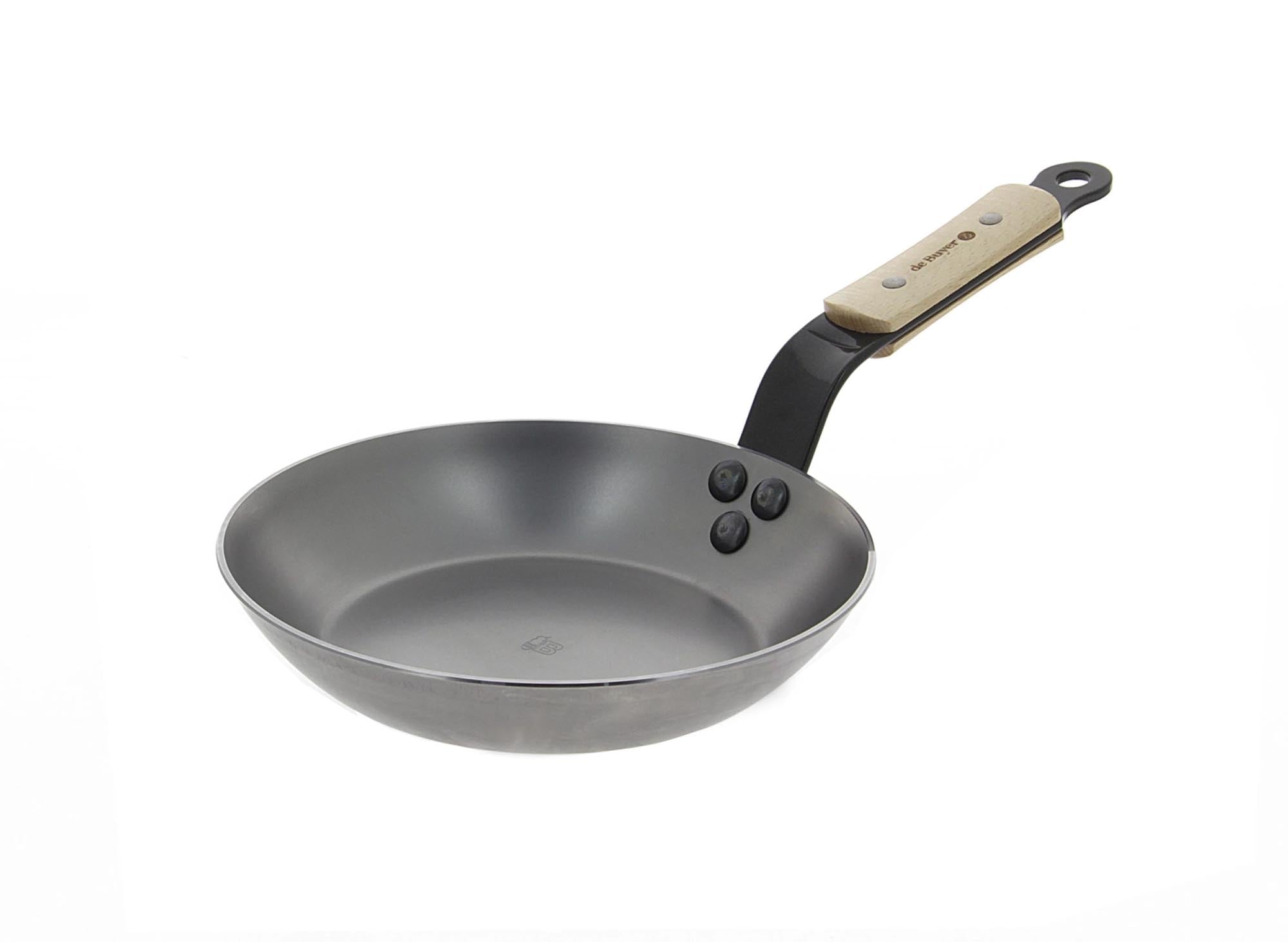 Entdecken Sie die MINERAL B ELEMENT Bratpfanne 26cm von de Buyer – ideal für alle Herdarten, mit hochwertigem Stahlblech und natürlicher Antihaftbeschichtung.