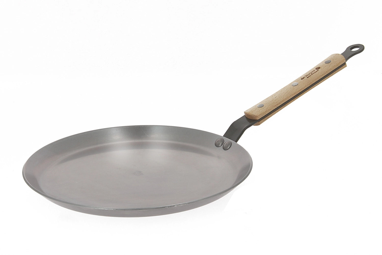 Entdecken Sie die Mineral B Bois Crêpe Pfanne Ø 24 cm von de Buyer. Ideal für Crêpes, aus hochwertigem Stahl, für alle Herdarten geeignet.