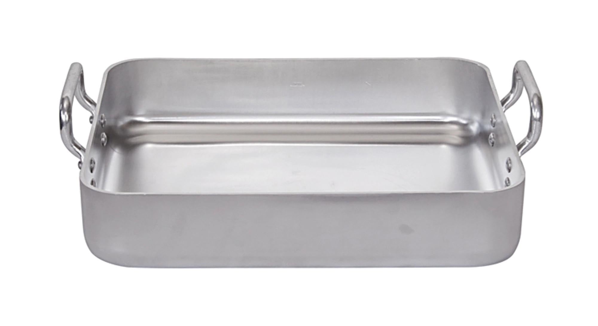 Hochwertiger CHOC Bräter aus Aluminium, 50x40cm, ideal für grosse Portionen. Antihaftbeschichtung, langlebig, perfekt für Hobbyköche.