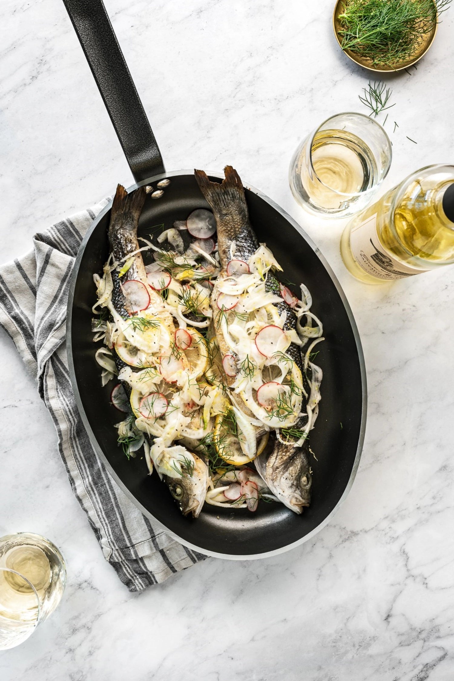 CHOC Fischpfanne oval Alu Antihaft 40x28cm