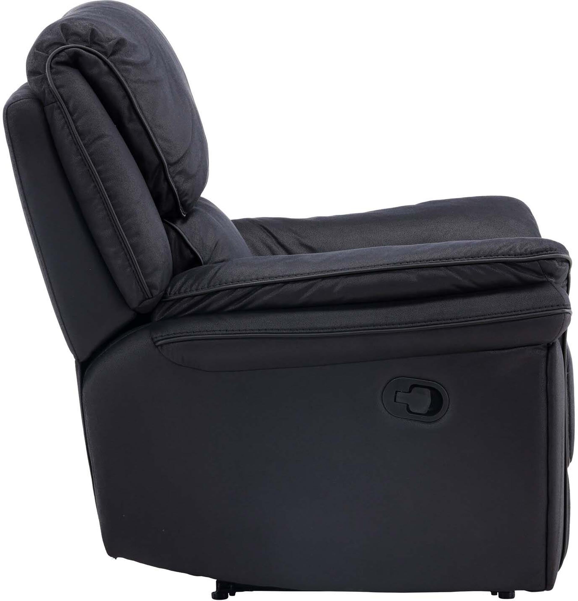 Elegantes Saranda Liegesofa von Venture Home: Hochwertige Mikrofaser, innovative Liegefunktion und zeitloses Schwarz für maximalen Komfort.