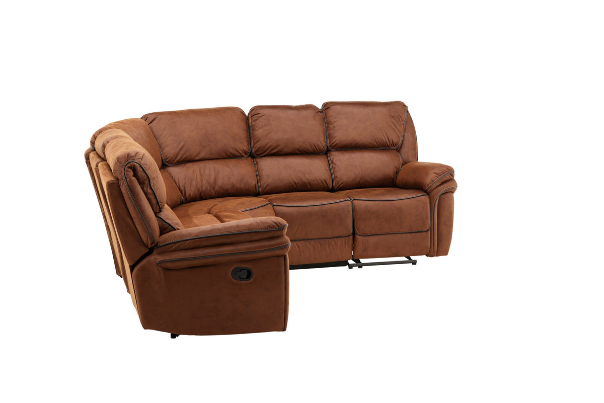 Saranda Sofa in Braun präsentiert im Onlineshop von KAQTU Design AG. Ecksofa ist von Venture Home