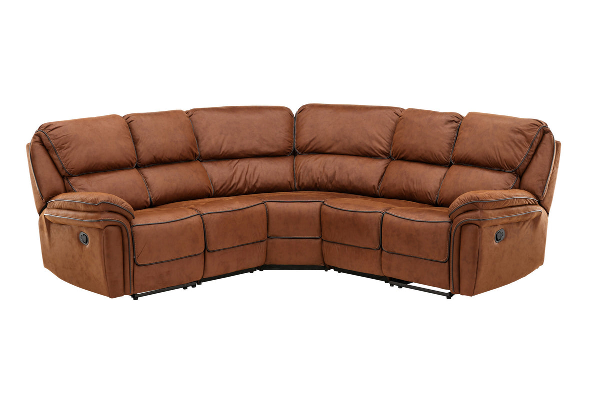 Saranda Sofa in Braun präsentiert im Onlineshop von KAQTU Design AG. Ecksofa ist von Venture Home