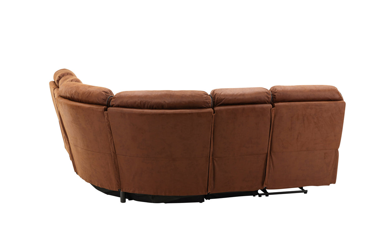 Saranda Sofa in Braun präsentiert im Onlineshop von KAQTU Design AG. Ecksofa ist von Venture Home