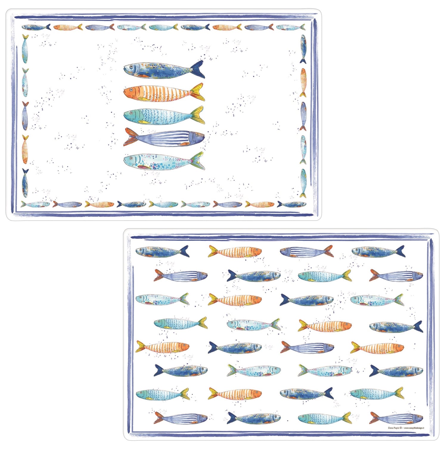 Bord de Mer Table Set à double taille 45x30cm