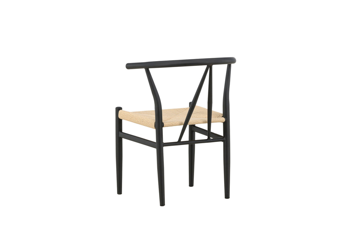 Alfons Esszimmerstuhl in Schwarz präsentiert im Onlineshop von KAQTU Design AG. Schalenstuhl mit Armlehne ist von Venture Home