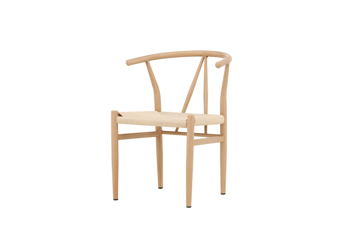 Alfons Esszimmerstuhl in Natur präsentiert im Onlineshop von KAQTU Design AG. Schalenstuhl mit Armlehne ist von Venture Home