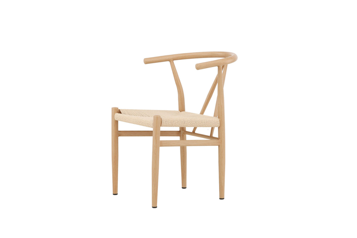 Alfons Esszimmerstuhl in Natur präsentiert im Onlineshop von KAQTU Design AG. Schalenstuhl mit Armlehne ist von Venture Home