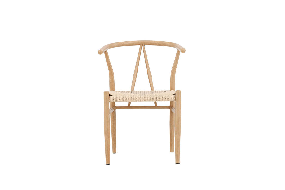 Alfons Esszimmerstuhl in Natur präsentiert im Onlineshop von KAQTU Design AG. Schalenstuhl mit Armlehne ist von Venture Home