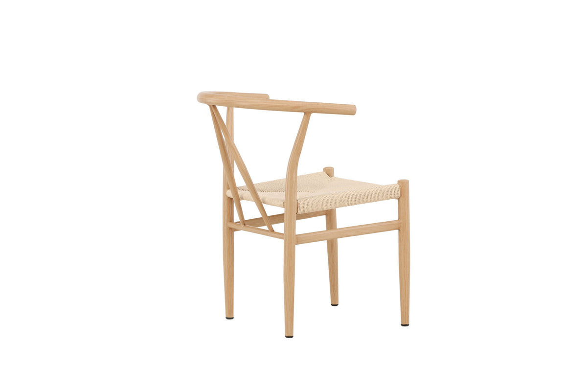 Alfons Esszimmerstuhl in Natur präsentiert im Onlineshop von KAQTU Design AG. Schalenstuhl mit Armlehne ist von Venture Home