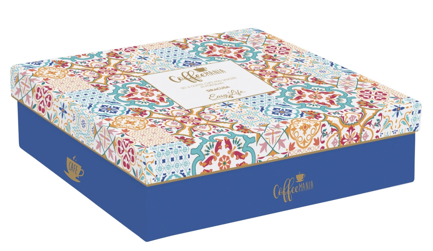 Coffee Mania 6er Espr.-tasse m. Unters. 100ml in Floral präsentiert im Onlineshop von KAQTU Design AG. Espressotassen ist von Easy Life