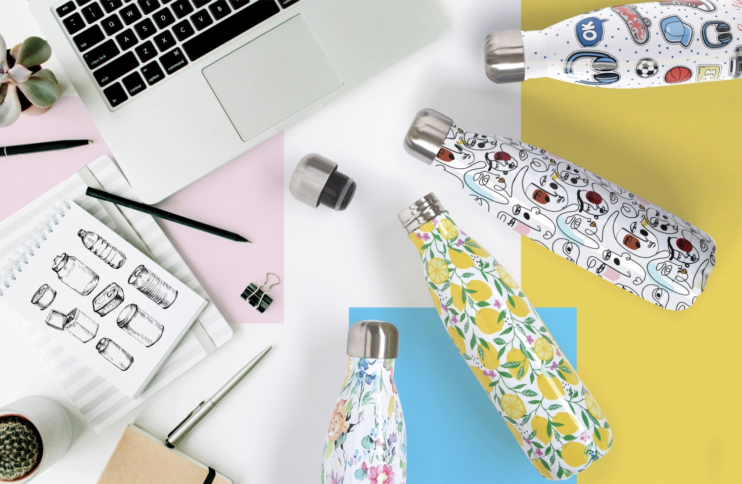 Double vacuum bottles 500ml, Modernism