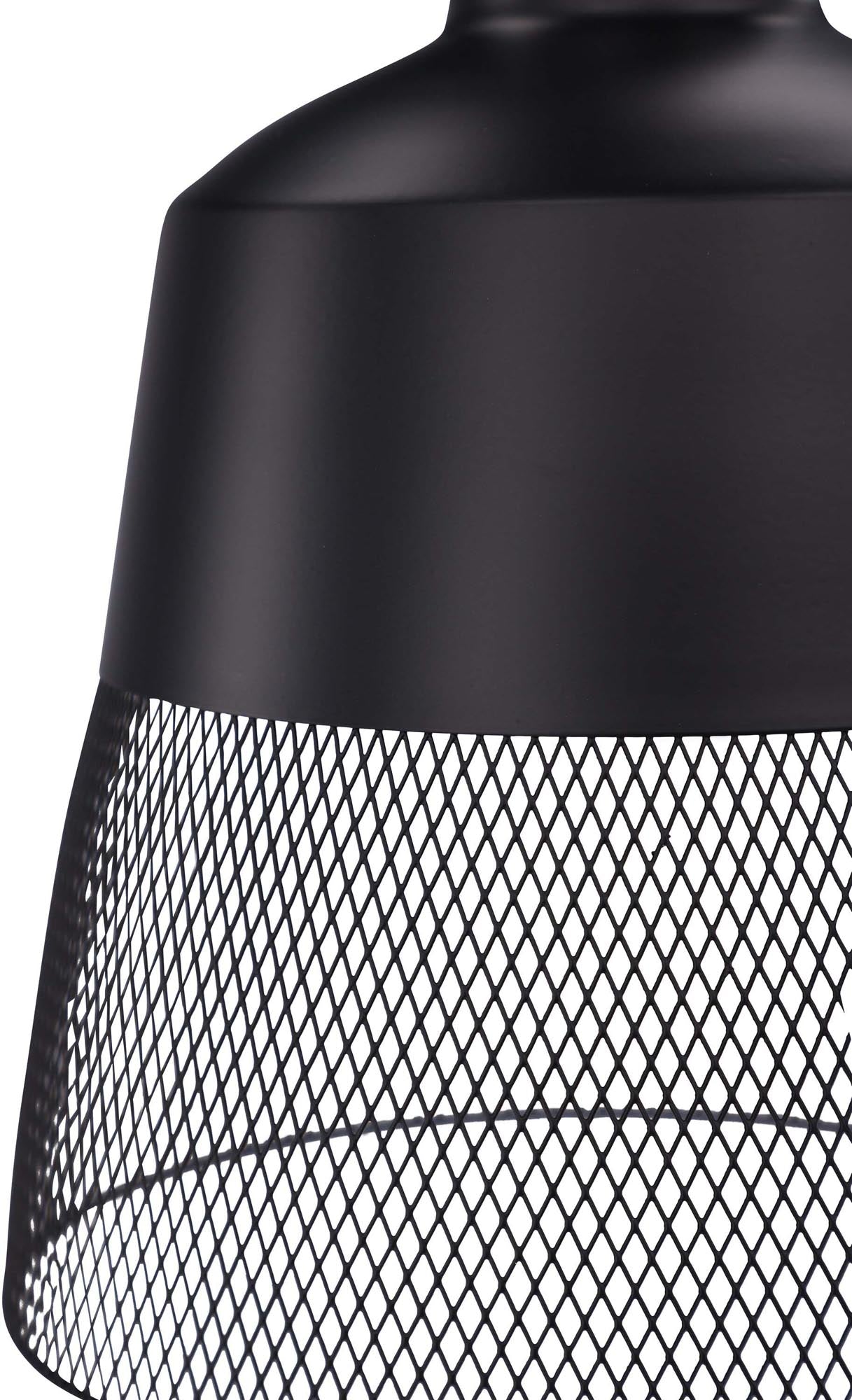 Toulon Pendelleuchte: Stilvolle Eisenleuchte mit Netzdesign für zeitlose Eleganz und warme Atmosphäre.