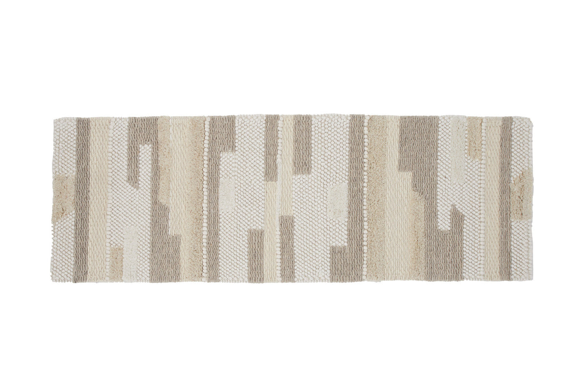 Sixteen Teppich in Beige präsentiert im Onlineshop von KAQTU Design AG. Teppich ist von Venture Home
