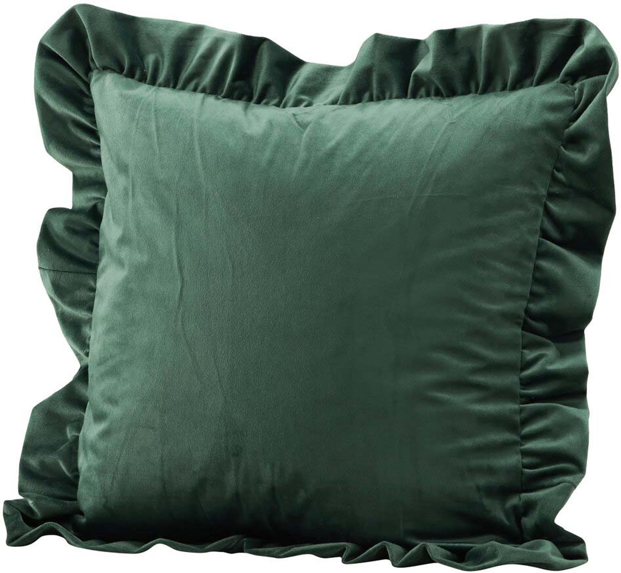 Hailey Kissenbezug in Grün präsentiert im Onlineshop von KAQTU Design AG. Deko Kissenbezug ist von Venture Home